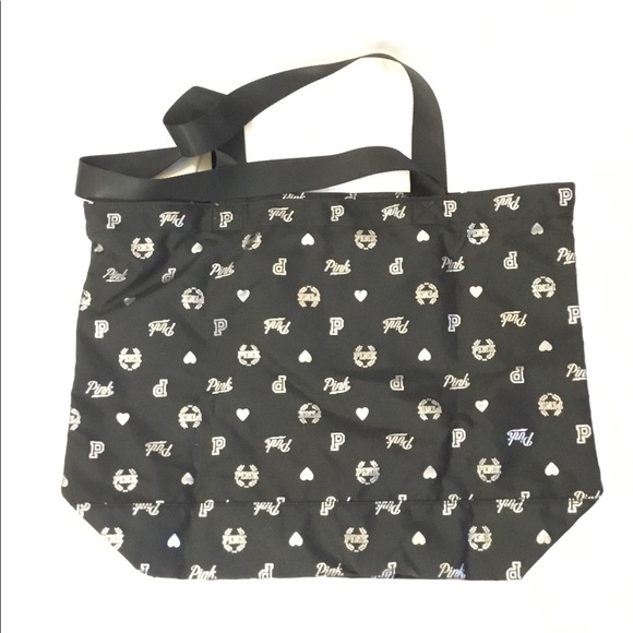 Pink Victoria’s Secret Zippered Canvas Tote NWT - Picture 2 of 8